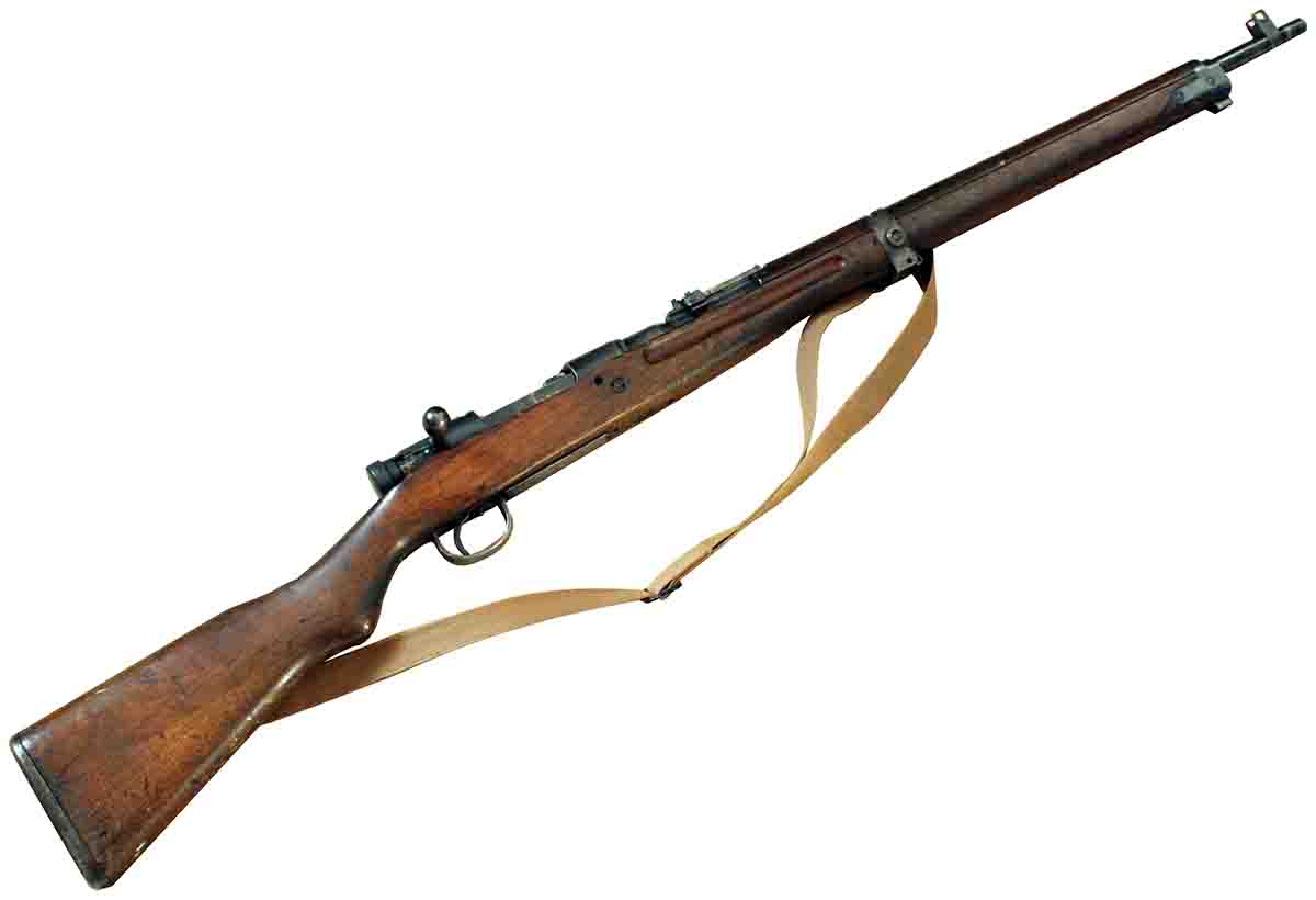 John’s Arisaka, in nearly unaltered condition, was found on a used-gun rack.